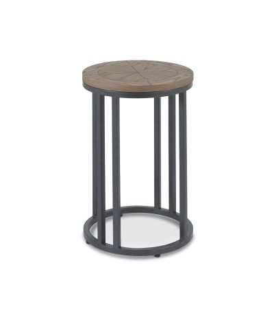 Chevron Weathered Ash Side Table by Bentley Designs | Style Our Home