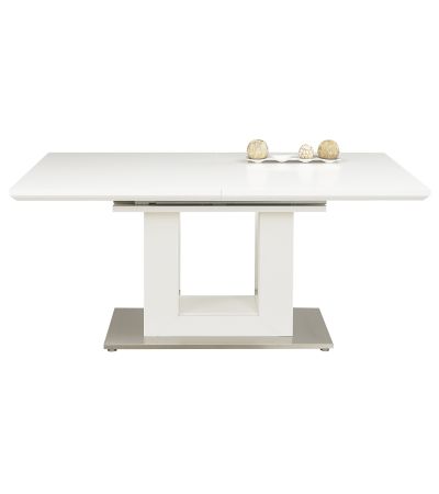 Gautier Setis White Lacquer 170cm Arch Leg Extending Dining Table