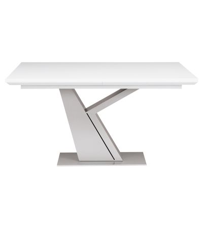 Gautier Setis White Lacquer Y Leg Extending Dining Table