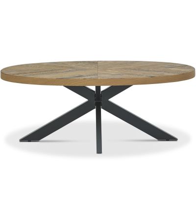 Ellipse Rustic Oak Coffee Table by Bentley Designs | Style Our Home
