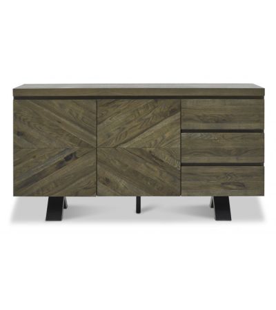 Ellipse Fumed Oak Wide Sideboard by Bentley Designs | Style Our Home