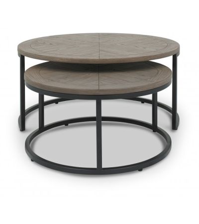 Monroe Silver Grey Nest Of Coffee Tables by Bentley Designs | Style Our Home