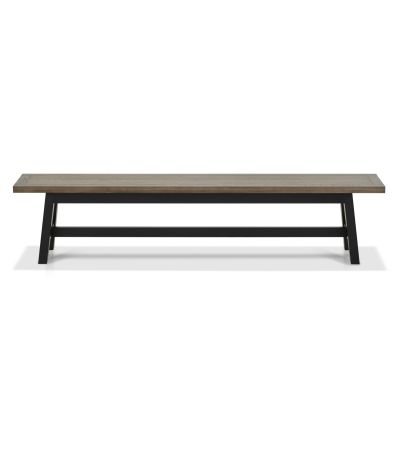Camden Weathered Oak & Peppercorn Large Bench by Bentley Designs | Style Our Home