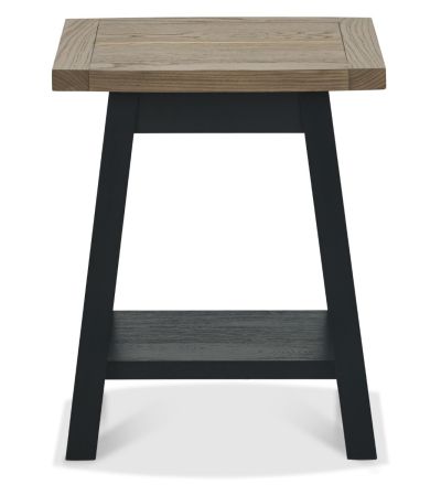 Camden Weathered Oak & Peppercorn Lamp Table by Bentley Designs | Style Our Home