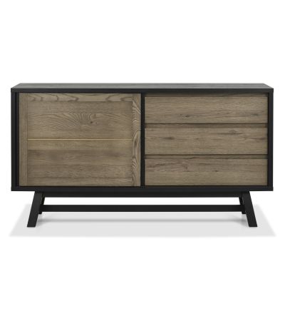 Camden Weathered Oak & Peppercorn Wide Sideboard by Bentley Designs | Style Our Home