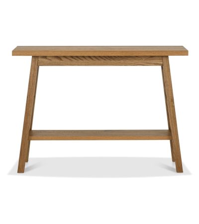 Camden Rustic Oak Console Table With Shelf by Bentley Designs | Style Our Home
