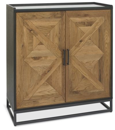 Indus Rustic Oak Drinks Cabinet By Bentley Designs | Style Our Home