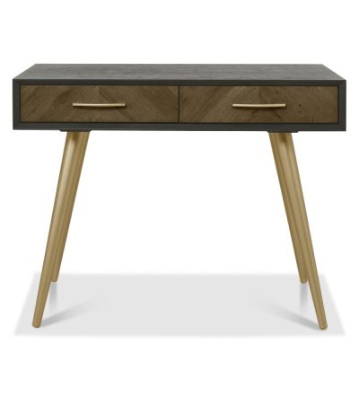Sienna Fumed Oak & Peppercorn Dressing Table by Bentley Designs | Style Our Home