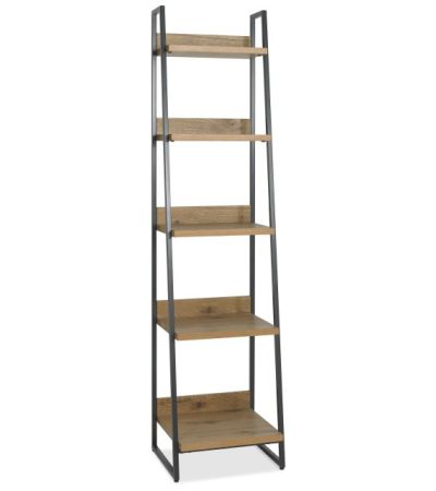 Indus Rustic Oak Narrow Open Display Unit By Bentley Designs | Style Our Home