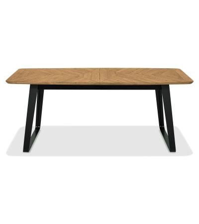 Emerson Rustic Oak & Peppercorn 6-8 Seater Extension Dining Table by Bentley Designs | Style Our Home
