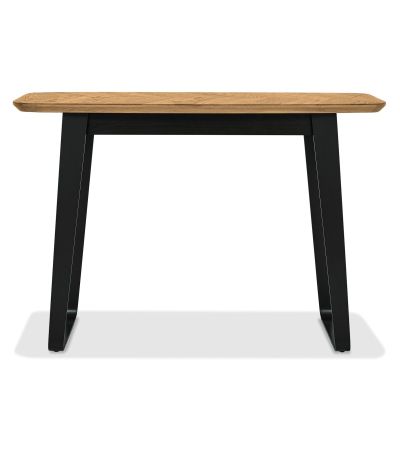 Emerson Rustic Oak & Peppercorn Console Table by Bentley Designs | Style Our Home

