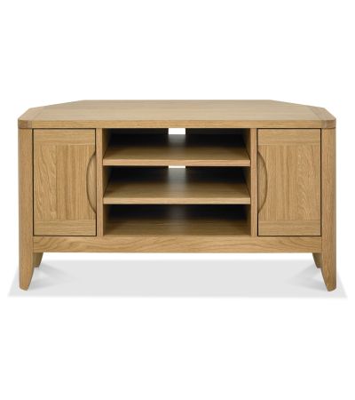 Chester Oak Corner Entertainment Unit by Bentley Designs | Style Our Home

