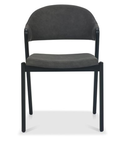 Camden Peppercorn Upholstered Chair in a Dark Grey Fabric (Pair) by Bentley Designs | Style Our Home