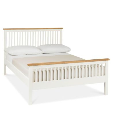 Atlanta Two Tone 122cm High Footed Bedstead - Style Our Home