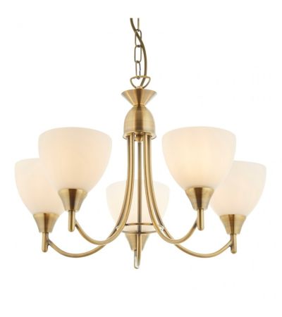 Alton 5 Pendant Light Antique Brass
