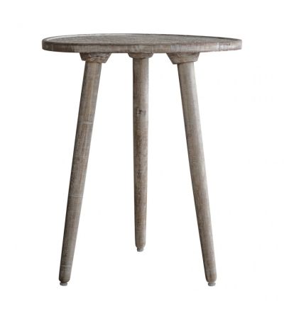 Agra Side Table Natural White