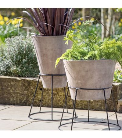 Hadleigh Planter Anthracite Grey Wide