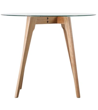 Blake Clear Round Dining Table by Hudson Living | Style Our Home