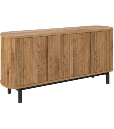 Vega Rustic Oak & Peppercorn Wide Sideboard