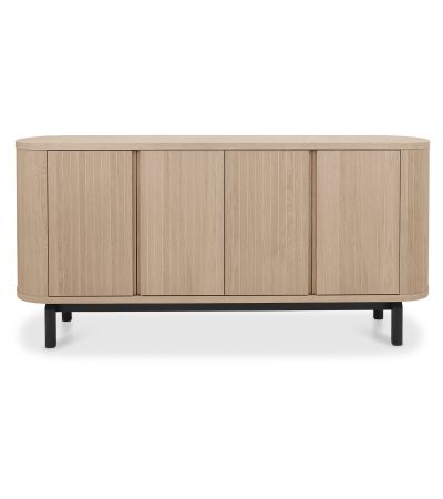 Vega Scandi Oak & Peppercorn Wide Sideboard