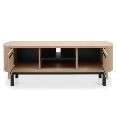 Vega Scandi Oak & Peppercorn Entertainment Unit