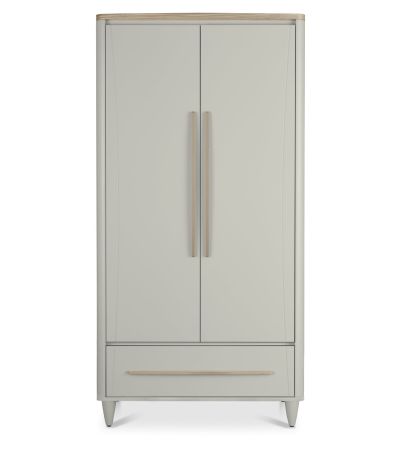 Larsen Scandi Oak & Soft Grey Double Wardrobeby Bentle by Designs | Style Our Home
