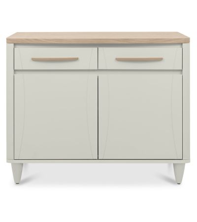 Larsen Scandi Oak & Soft Grey Narrow Sideboardby Bentle by Designs | Style Our Home
