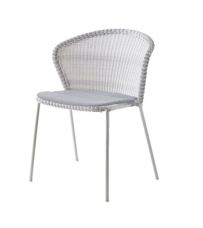 Lean White Grey Chair by Cane-line | Style Our Home