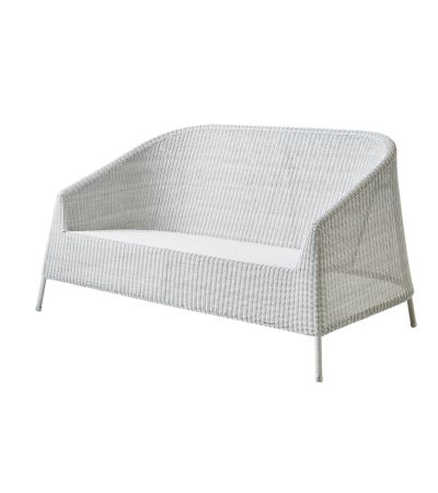 Kingston White Grey 2 Seater Sofa by Cane-line | Style Our Home 
