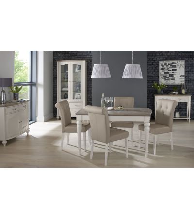Montreux Washed Oak & Soft Grey 4-6 Extension Dining Set - Style Our Home