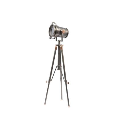 Charlie Copper And Satin Grey Tripod Floor Lamp E27 40W by Libra Designs | Style Our Home
