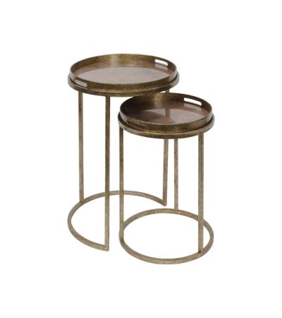 Vienna Antique Gold Set of Side Tables - Style Our Home
