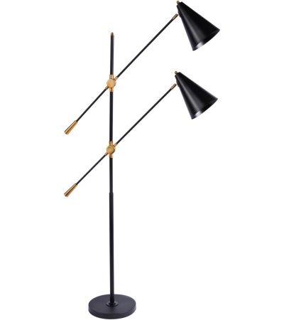 Mercer Twin Head Floor Lamp E27 40W by Libra Designs | Style Our Home