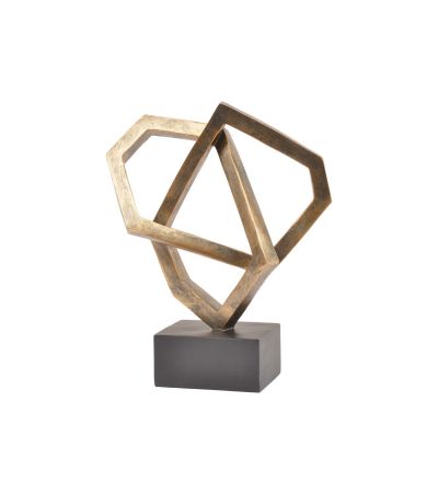 Antique Bronze Cubist Sculpture By Libra | Style Our Home