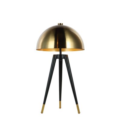 Corvus Tripod Table Lamp with Brass Shade E27 40W 1 by Libra Designs | Style Our Home