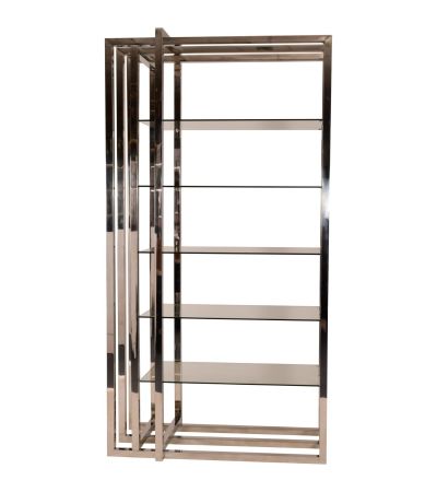 Belgravia Steel and Glass Display Unit 120x60x230cm by Libra Designs | Style Our Home
