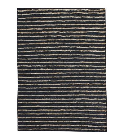Estella Hand Woven Pit Loom Charcoal 160x230cm Hemp Rug by Libra Designs | Style Our Home
