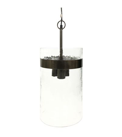 Atrium Three Light Glass Pendant Met Black - E14 60W by Libra Designs | Style Our Home