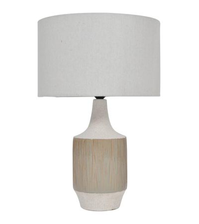 Porcelain Reeds Lamp With Shade - E27 60W by Libra Designs | Style Our Home
