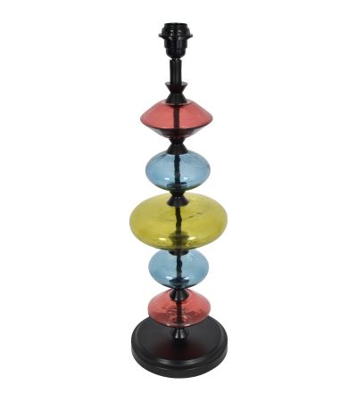 Eva Table Lamp in Ebony Black and Green Glass (Base Only) â€“ E27 By Libra | Style Our Home