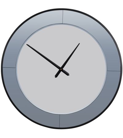 Two Tone Mirrored Round Clock By Libra | Style Our Home