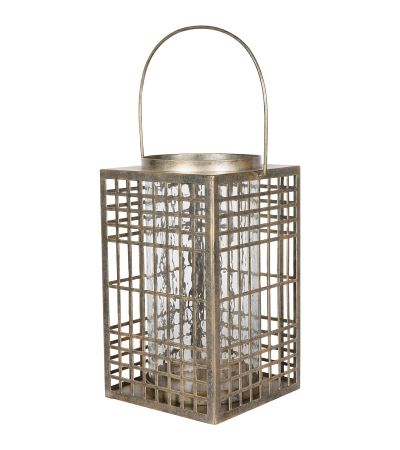 Barossa Fretwork Square Lantern Small  By Libra | Style Our Home
