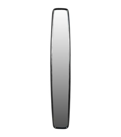 Lin Dark Graphite Textured Aluminium Mirror Skinny by Ora Designs | Style Our Home