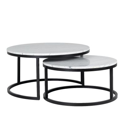 Lexington Carrara Marble Coffee Table Set - Style Our Home