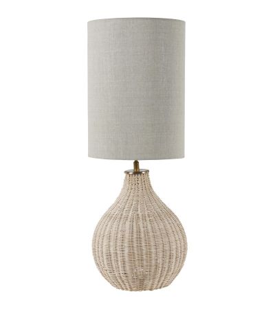 Natural Rattan Lamp with Drum Shade Large by Libra Designs | Style Our Home
