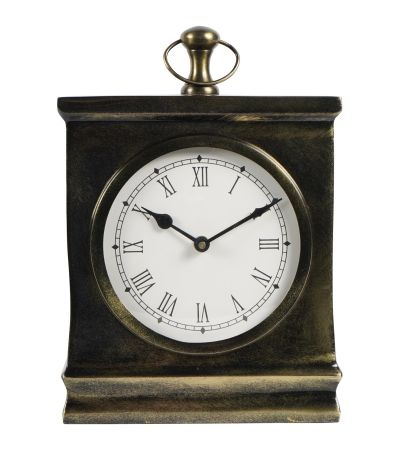 Taunton Antique Finish Mantel Clock Large by Libra Designs | Style Our Home
