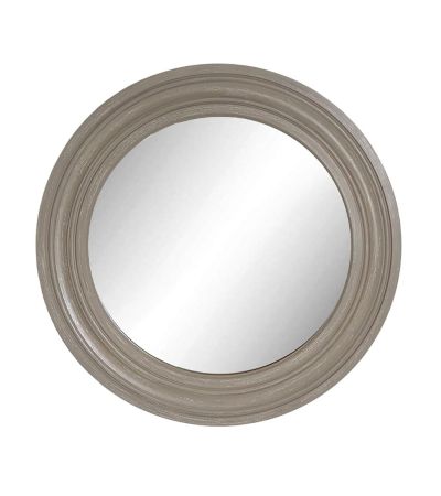 Barnabus Round Mirror Grey 90cm by Libra Designs | Style Our Home

