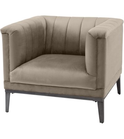 Belgrave Mink  Ribbed Occasional Chair