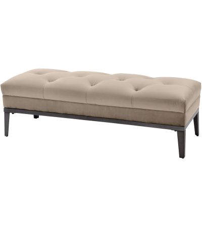 Belgrave Mink Buttoned Ottoman