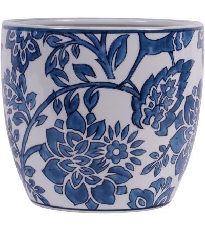 Laura Ashley Blue and White Adain Porcelain Planter Large by Ora Designs | Style Our Home